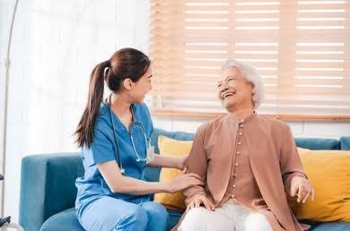 doctor with elderly lady doctor with elderly lady
